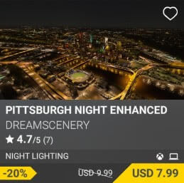 Pittsburgh Night Enhanced by DreamScenery. USD $9.99 (on sale for 7.99)