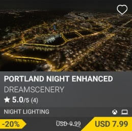 Portland Night Enhanced by DreamScenery. USD $9.99 (on sale for 7.99)