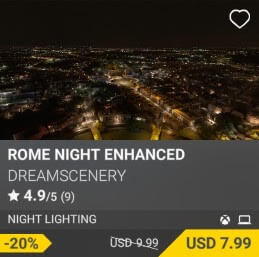 Rome Night Enhanced by DreamScenery. USD $9.99 (on sale for 7.99)