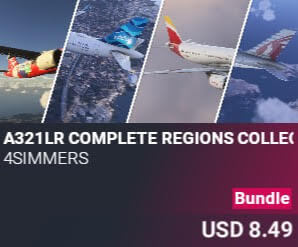 A321LR Complete Regions Collection by 4Simmers. USD $8.49