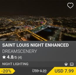 Saint Louis Night Enhanced by DreamScenery. USD $9.99 (on sale for 7.99)