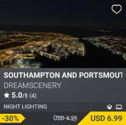 Southampton and Portsmouth Night Enhanced by DreamScenery. USD $9.99 (on sale for 6.99)