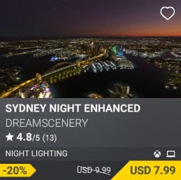 Sydney Night Enhanced by DreamScenery. USD $9.99 (on sale for 7.99)