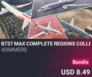 B737 Max Complete Regions Collection by 4Simmers. USD $8.49