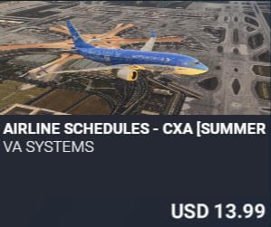 Airline Schedules - CXA [Summer 2025] by VA SYSTEMS. USD $13.99