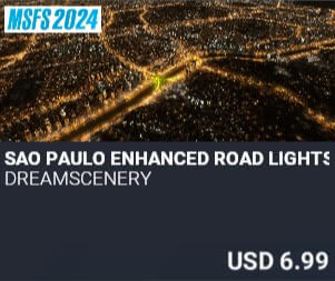 Sao Paulo Enhanced Road Lights 2024 Edition by DreamScenery. USD $6.99