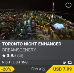Toronto Night Enhanced by Dreamscenery. USD $9.99 (on sale for 7.99)