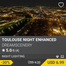 Toulouse Night Enhanced by DreamScenery. USD $9.99 (on sale for 6.99)