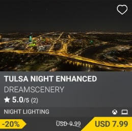 Tulsa Night Enhanced by DreamScenery. USD $9.99 (on sale for 7.99)