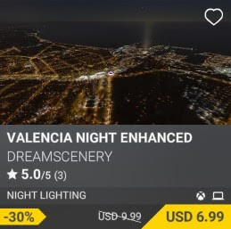 Valencia Night Enhanced by DreamScenery. USD $9.99 (on sale for 6.99)