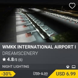 WMKK International Airport Night Enhanced by DreamScenery. USD $9.99 (on sale for 6.99)