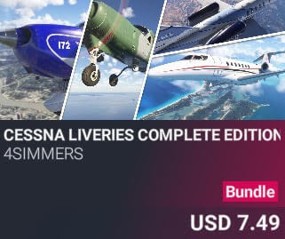 Cessna Liveries Complete Edition by 4Simmers. USD $7.49