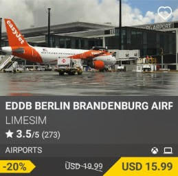 EDDB Berlin Brandenburg Airport by LIMESIM. USD $19.99 (on sale for 15.99)