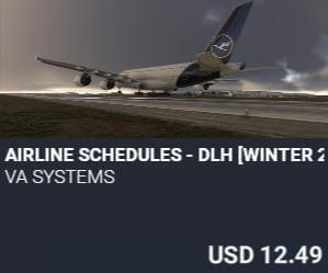 Airline Schedules - DLH [Winter 2025] by VA SYSTEMS. USD $12.49