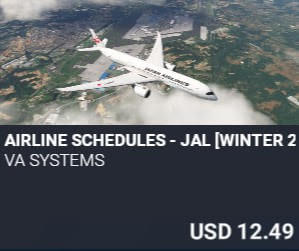Airline Schedules - JAL [Winter 2025] by VA SYSTEMS. USD $12.49