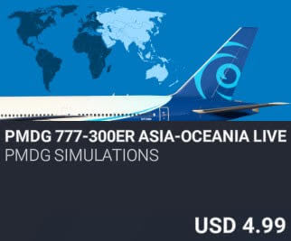 PMDG 777-300ER Asia-Oceania Livery Pack by PMDG Simulations. USD $4.99