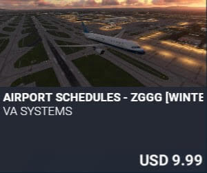 Airport Schedules - ZGGG [Winter 2025] by VA SYSTEMS. USD $9.99