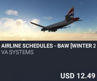 Airline Schedules - BAW [Winter 2025] by VA SYSTEMS. USD $12.49