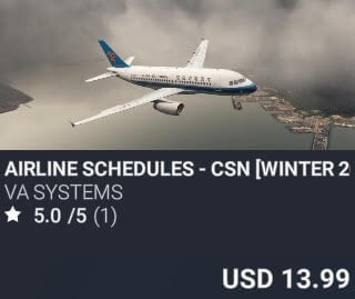 Airline Schedules - CSN [Winter 2025] by VA SYSTEMS. USD $13.99
