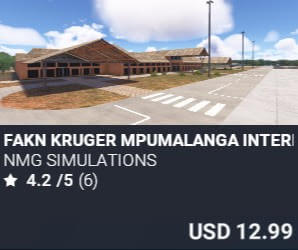 FAKN Kruger Mpumalanga International Airport by NMG Simulations. USD $12.99