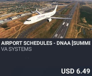 Airport Schedules - DNAA [Summer 2025] by VA SYSTEMS. USD $6.49