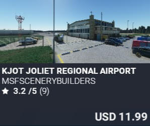 KJOT Joliet Regional Airport by msfscenerybuilders. USD $11.99