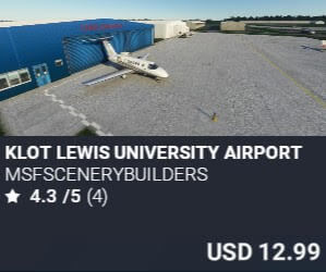 KLOT Lewis University Airport by msfscenerybuilders. USD $12.99