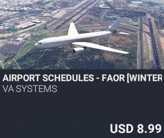Airport Schedules - FAOR [Winter 2025] by VA SYSTEMS. USD $8.99