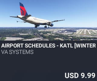 Airport Schedules - KATL [Winter 2025] by VA SYSTEMS. USD $9.99
