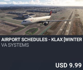 Airport Schedules - KLAX [Winter 2025] by VA SYSTEMS. USD $9.99