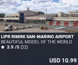 LIPR Rimini San-Marino Airport by BEAUTIFUL MODEL of the WORLD. USD $10.99
