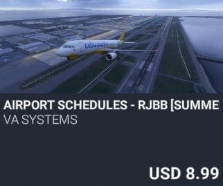 Airport Schedules - RJBB [Summer 2025] by VA SYSTEMS. USD $8.99