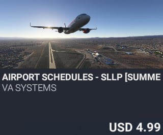 Airport Schedules - SLLP [Summer 2025] by VA SYSTEMS. USD $4.99
