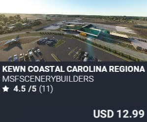KEWN Coastal Carolina Regional Airport by msfscenerybuilders. USD $12.99