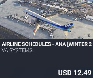 Airline Schedules - ANA [Winter 2025] by VA SYSTEMS. USD $12.49