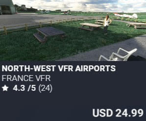 North-West VFR Airports by France VFR. USD $24.99