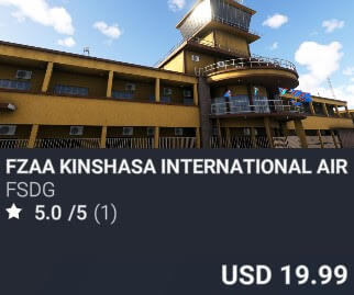 FZAA Kinshasa International Airport by FSDG. USD $19.99