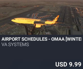 Airport Schedules - OMAA [Winter 2025] by VA SYSTEMS. USD $9.99