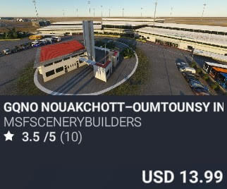 GQNO Nouakchott&ndash;Oumtounsy International Airport by msfscenerybuilders. USD $13.99