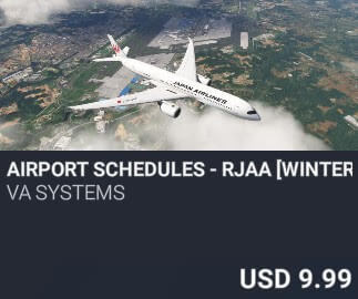Airport Schedules - RJAA [Winter 2025] by VA SYSTEMS. USD $9.99