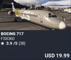 Boeing 717 by FSX360. USD $19.99