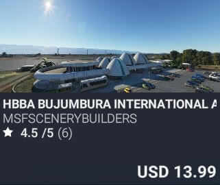 HBBA Bujumbura International Airport by msfscenerybuilders. USD $13.99