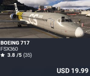 Boeing 717 by FSX360. USD $19.99