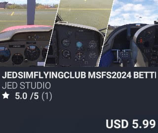 JEDSimFlyingClub MSFS2024 BetterCameras by JED Studio. USD $5.99