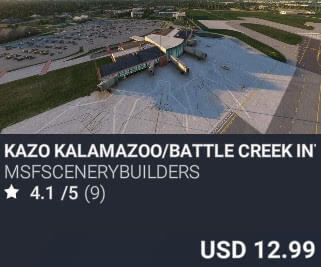 KAZO Kalamazoo/Battle Creek International Airport by msfscenerybuilders. USD $12.99