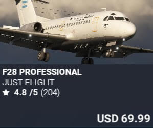 F28 Professional by Just Flight. USD $69.99