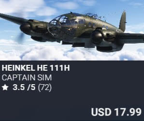 Heinkel HE 111H by Captain Sim. USD $17.99