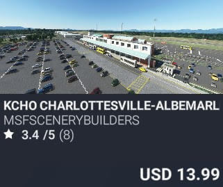 KCHO Charlottesville-Albemarle Airport by msfscenerybuilders. USD $13.99