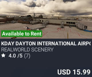 KDAY Dayton International Airport by Realworld Scenery. USD $15.99