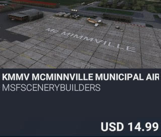 KMMV McMinnville Municipal Airport by msfscenerybuilders. USD $14.99